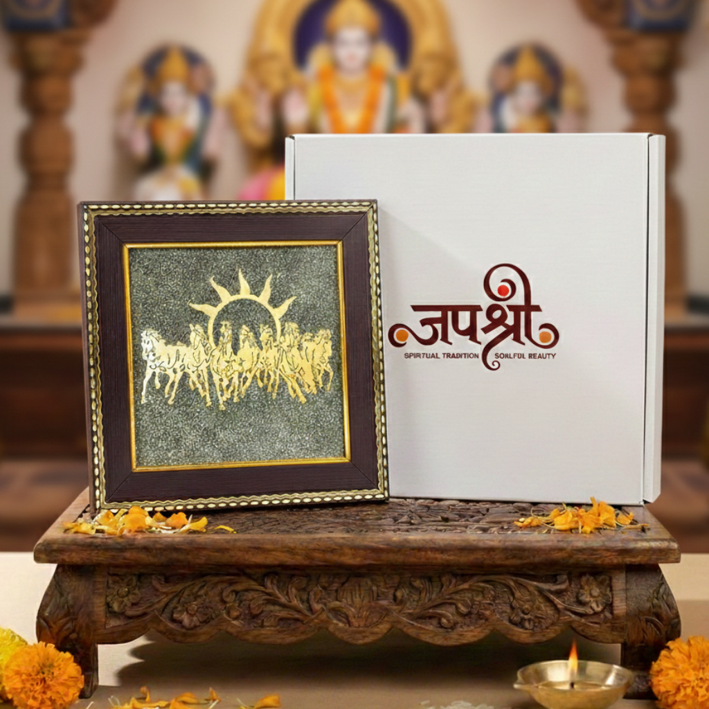 7 Horses on Raw Pyrite Frame for Vastu And Prosperity