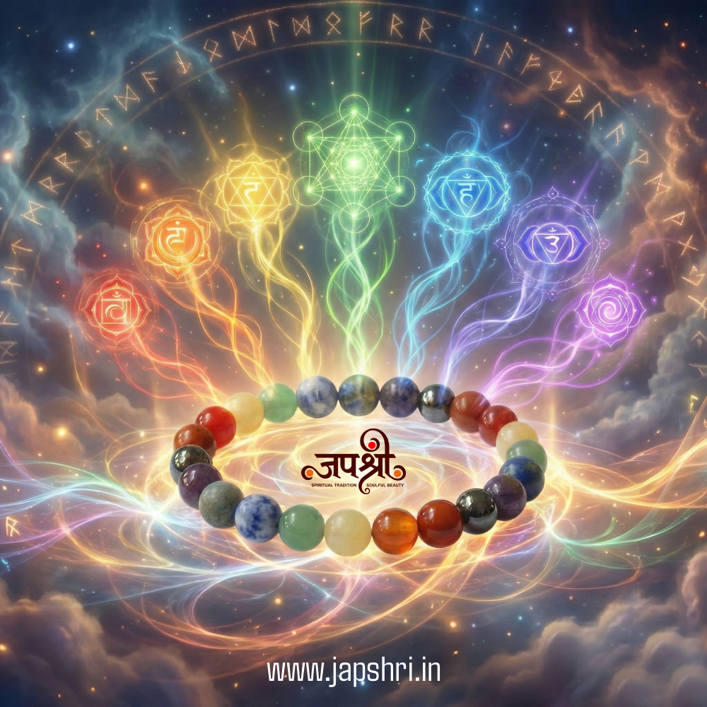 Authentic 7 Chakra Natural Stone Healing Bracelet