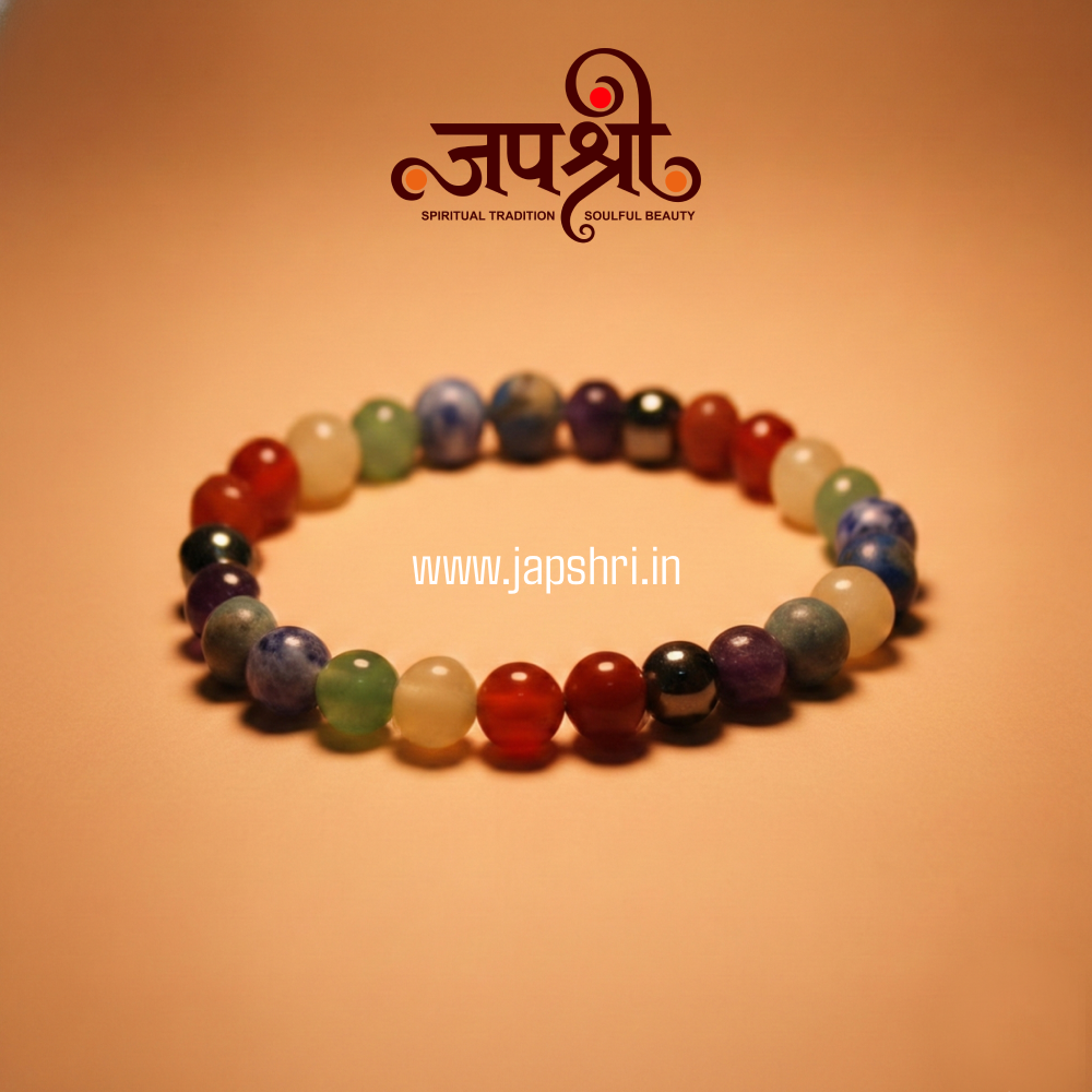 Authentic 7 Chakra Natural Stone Healing Bracelet