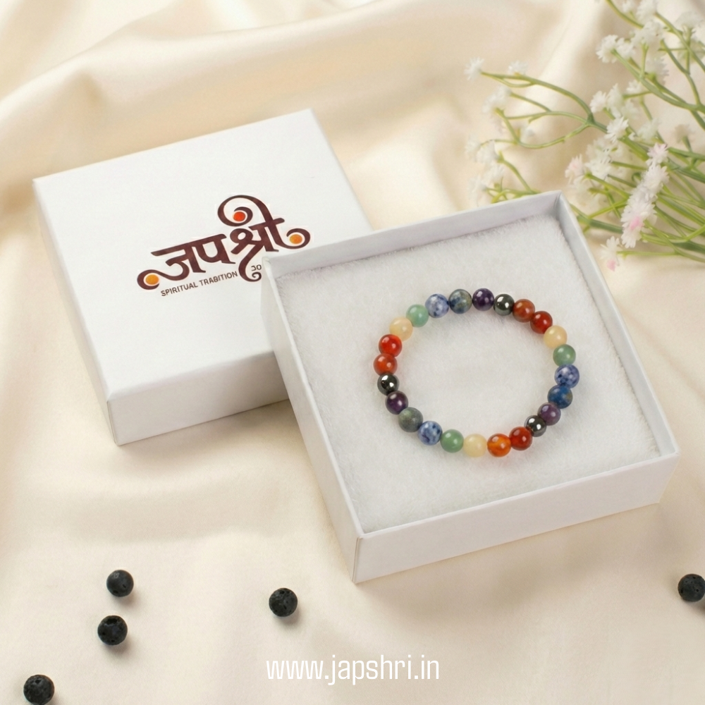 Authentic 7 Chakra Natural Stone Healing Bracelet