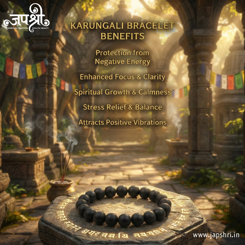 Authentic Karungali Wood Bracelet (Black Ebony)