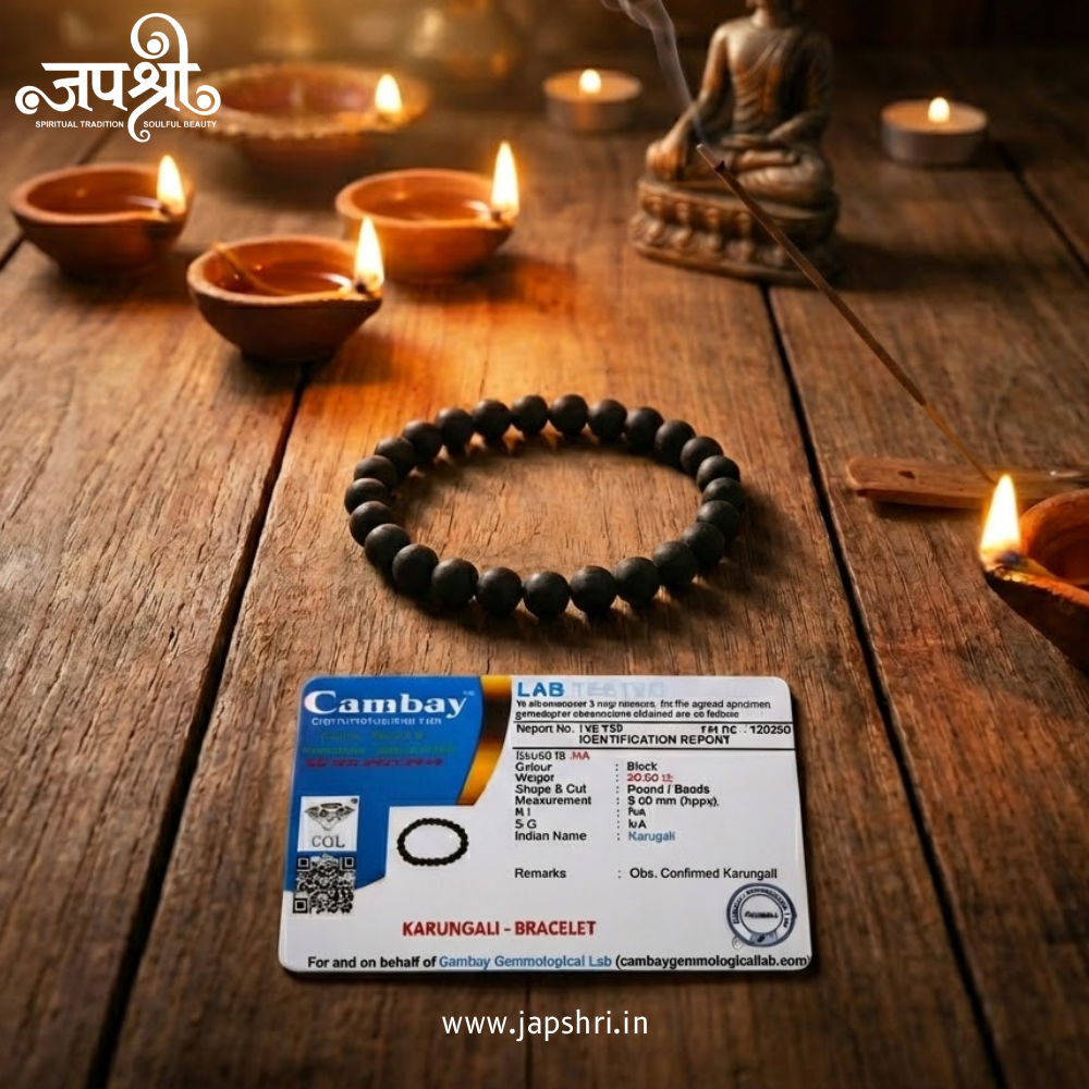 Authentic Karungali Wood Bracelet (Black Ebony)