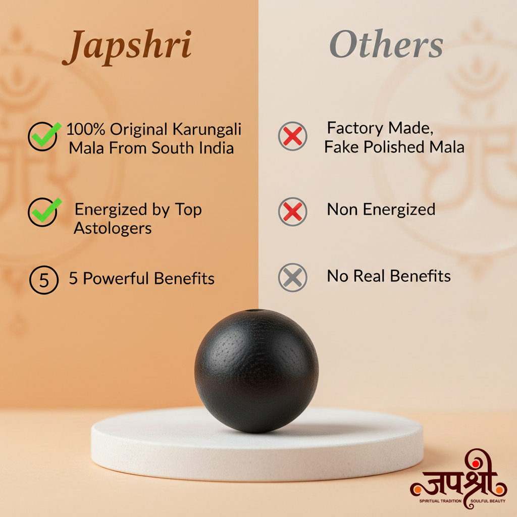 Silver Capped Karungali Mala